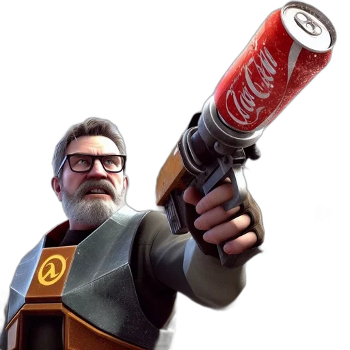 weapon, bottle, staff, jacket, concept art, 3d render, photorealistic, pixel art transparent PNG cut-out