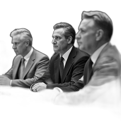 staff, face, black, white, photograph, three, men, seated transparent PNG cut-out