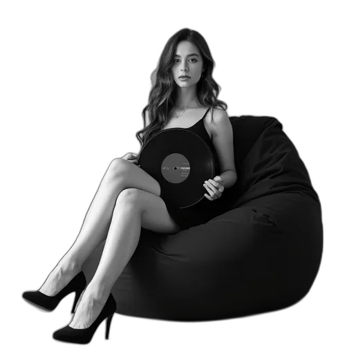 dress, furniture, umbrella, jewelry, cartoon, photorealistic, concept art, black transparent PNG cut-out