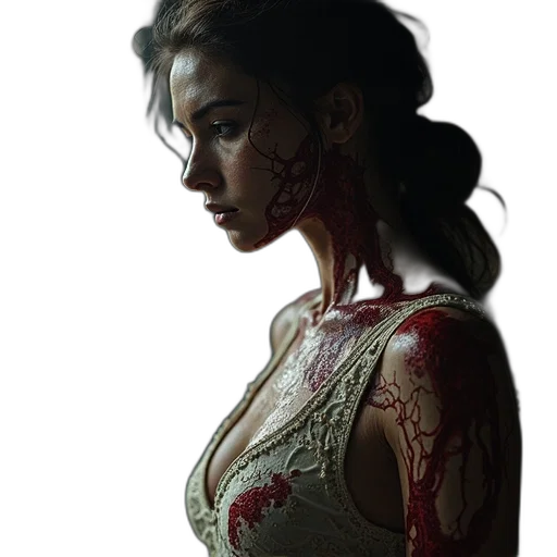 dress, jewelry, concept art, photorealistic transparent PNG cut-out