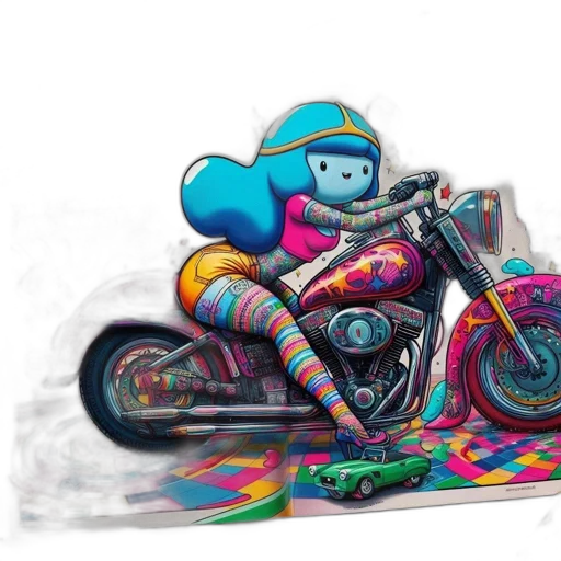 robot, concept art, fantasy art, photorealistic, 3d render, outer space, blue, colorful transparent PNG cut-out