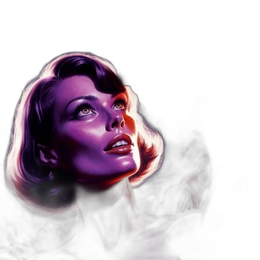 face, mask, photorealistic, concept art, fantasy art, watercolor, outer space, neon lights transparent PNG cut-out