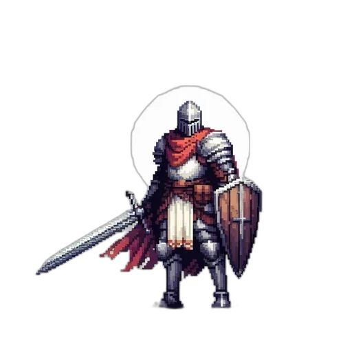 sword, staff, weapon, pixel art, fantasy art, concept art, 3d render, red transparent PNG cut-out