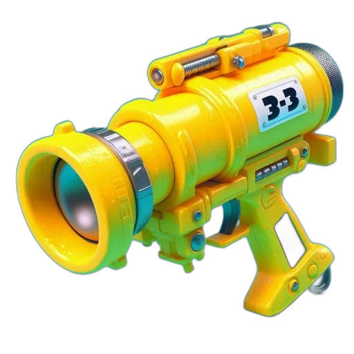 weapon, robot, animal, staff, 3d render, concept art, image, portrays transparent PNG cut-out