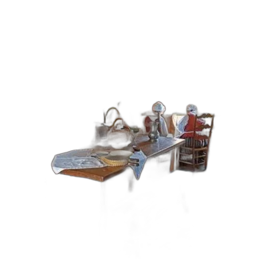 furniture, jewelry, shoes, staff, 3d render, concept art, photorealistic, rustic transparent PNG cut-out