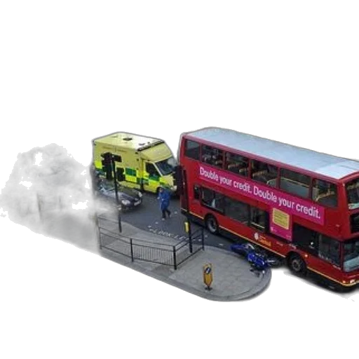 3d render, concept art, fog, city street, snow, busy, street, scene transparent PNG cut-out