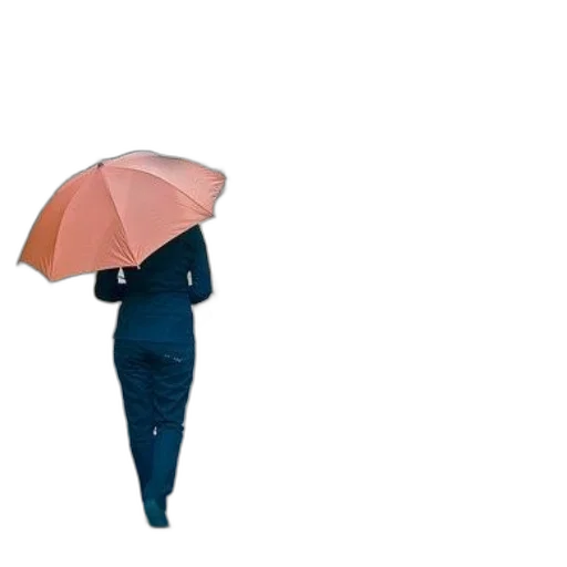 umbrella, jacket, dress, hat, 3d render, concept art, photorealistic, rain transparent PNG cut-out
