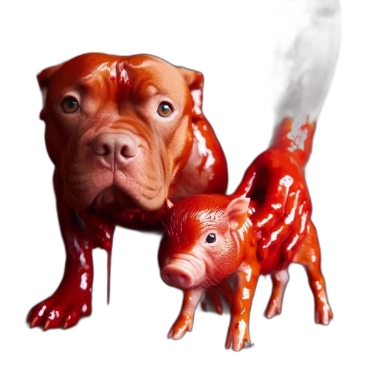 animal, creature, face, food, photorealistic, concept art, 3d render, oil painting transparent PNG cut-out
