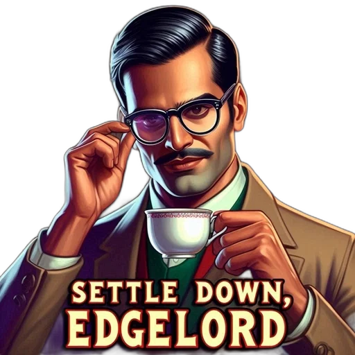 comic book art, concept art, pixel art, man, suit, wearing, glasses, mustache transparent PNG cut-out