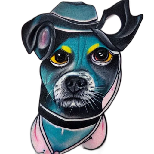 hat, staff, face, animal transparent PNG cut-out