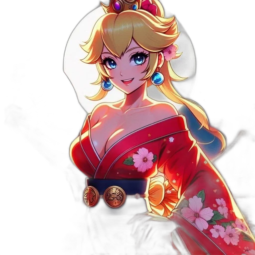 dress, crown, staff, jewelry, concept art, anime, pixel art, fantasy art transparent PNG cut-out