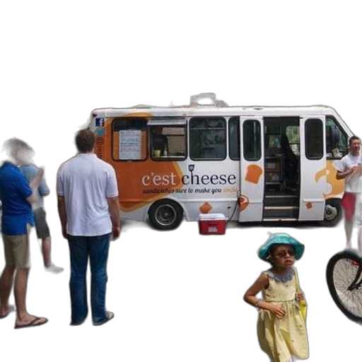 car, food, city street, group, people, stand, outside, truck transparent PNG cut-out