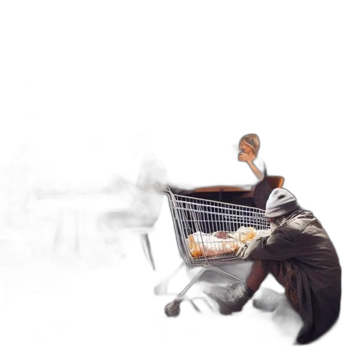 furniture, umbrella, staff, robot, 3d render, concept art, photorealistic, pixel art transparent PNG cut-out