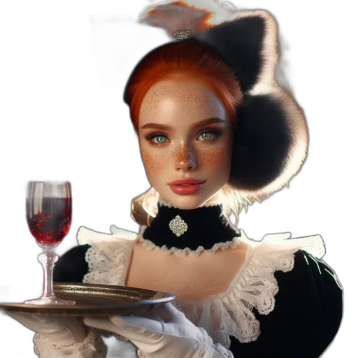 hat, dress, face, jewelry, oil painting, photorealistic, fantasy art, concept art transparent PNG cut-out