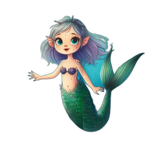 creature, pixel art, fantasy art, concept art, 3d render, underwater, illustration, portrays transparent PNG cut-out