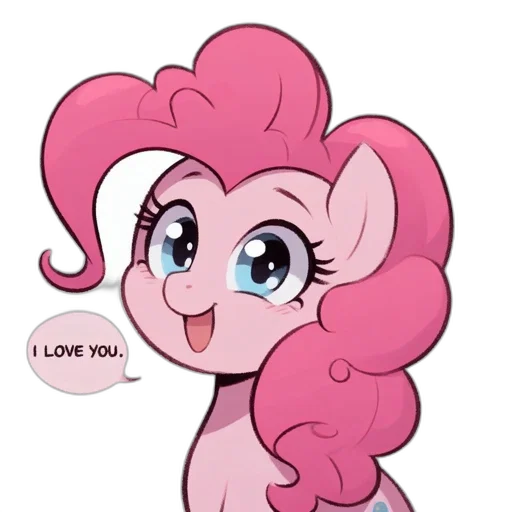 cartoon, anime, pixel art, animated, pink, pony, big, blue transparent PNG cut-out