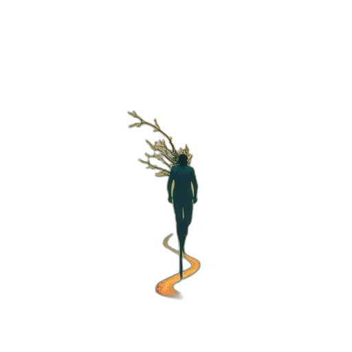 creature, staff, animal, tree transparent PNG cut-out