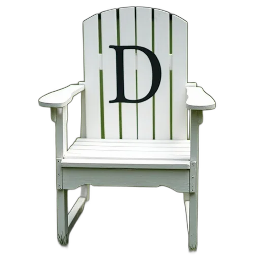 furniture, 3d render, wooden, chair, white, seat, backrest, featuring transparent PNG cut-out