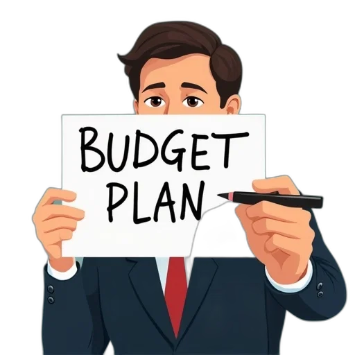 handwriting, showing, budget, plan transparent PNG cut-out