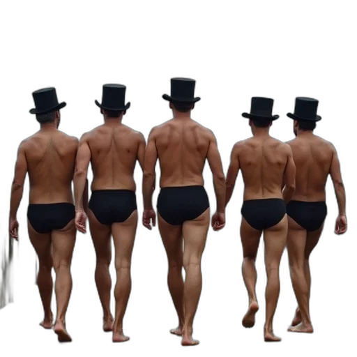 hat, concept art, group, men, wearing, black, top, hats transparent PNG cut-out