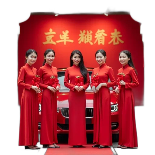 staff, dress, jewelry, robot, oil painting, photorealistic, red, group transparent PNG cut-out