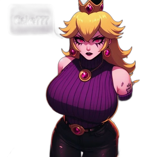 crown, dress, staff, jacket, concept art, pixel art, anime, watercolor transparent PNG cut-out