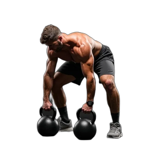 weapon, photorealistic, man, doing, push, kettle, weights transparent PNG cut-out