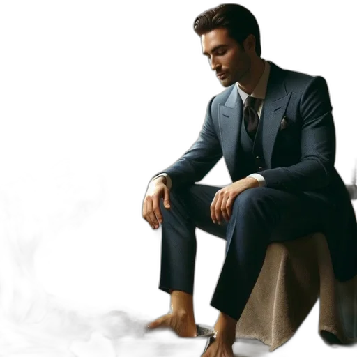 shoes, jacket, furniture, photorealistic, concept art, oil painting, 3d render, two transparent PNG cut-out