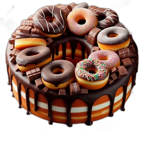 food, 3d render, photorealistic, elaborate, dessert, features, multilayered, cake transparent PNG cut-out