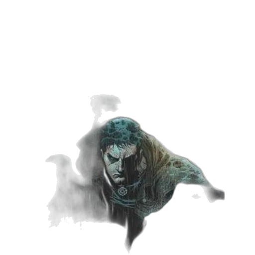 creature, mask, face, animal, concept art, comic book art, fantasy art, watercolor transparent PNG cut-out