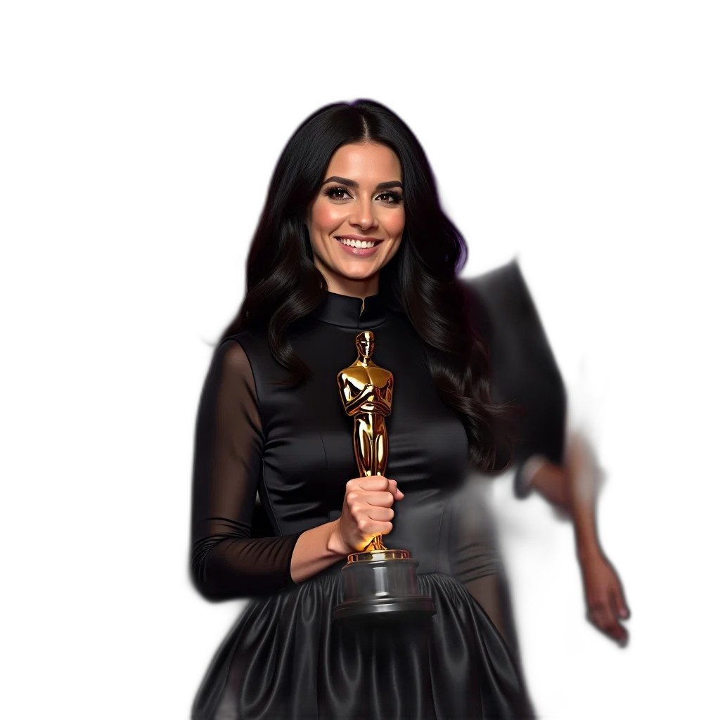 dress, staff, woman, long, black, hair, wearing, high transparent PNG cut-out