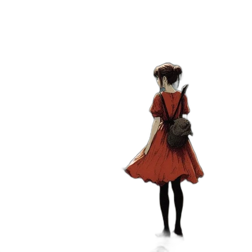dress, hat, robot, staff, concept art, 3d render, photorealistic, anime transparent PNG cut-out