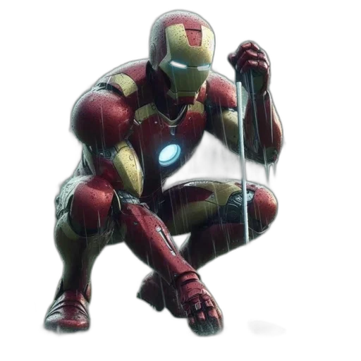 robot, weapon, concept art, comic book art, 3d render, pixel art, iron, man transparent PNG cut-out