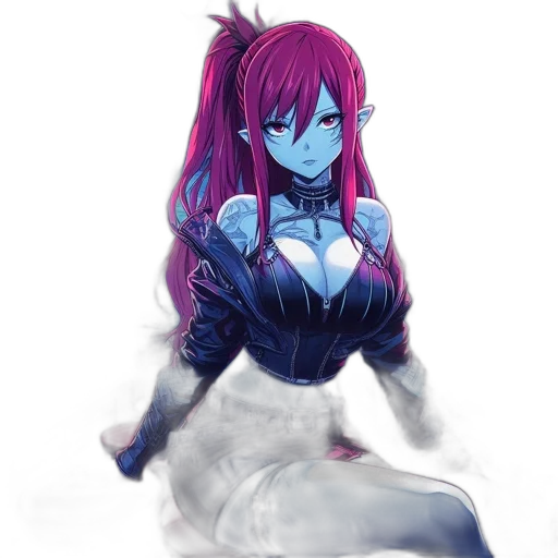 dress, robot, creature, dragon, anime, fantasy art, pixel art, concept art transparent PNG cut-out