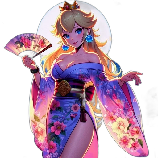 staff, dress, concept art, anime, fantasy art, vaporwave, colorful, pastel transparent PNG cut-out