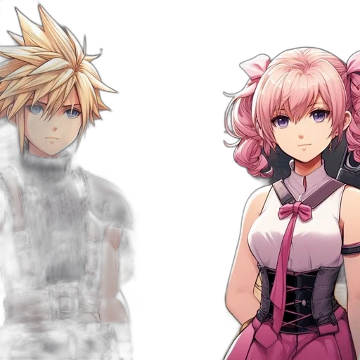 anime, concept art, fantasy art, pixel art, monochrome, pastel, dark, colorful transparent PNG cut-out