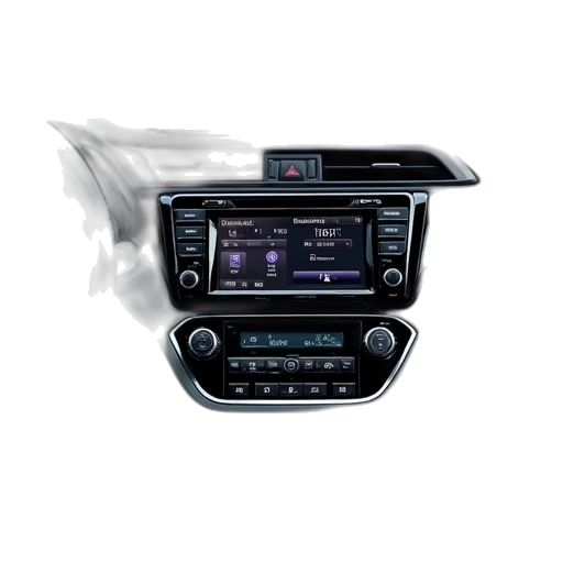 car, photorealistic, dash, dvd transparent PNG cut-out