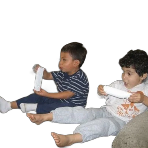 shoes, furniture, two, young, boys, sit, couch, playing transparent PNG cut-out