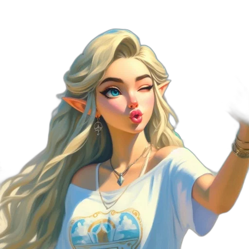 face, staff, dress, fantasy art, concept art, pixel art, 3d render, pastel transparent PNG cut-out