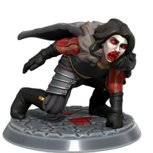 concept art, dynamic, figurine, character, glowing, red, eyes, flowing transparent PNG cut-out