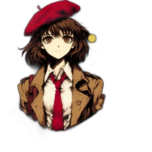 hat, jacket, crown, face, anime, pixel art, cartoon, watercolor transparent PNG cut-out