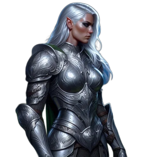 robot, sword, dragon, concept art, fantasy art, comic book art, 3d render, female transparent PNG cut-out