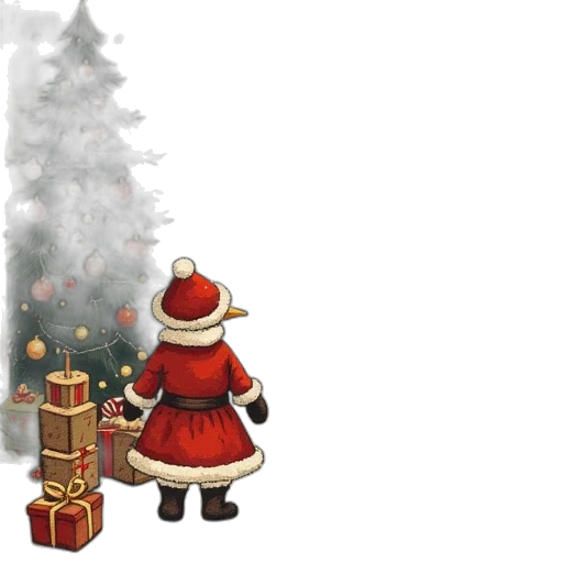 concept art, pixel art, 3d render, fantasy art, snow, christmas, sampler, month transparent PNG cut-out