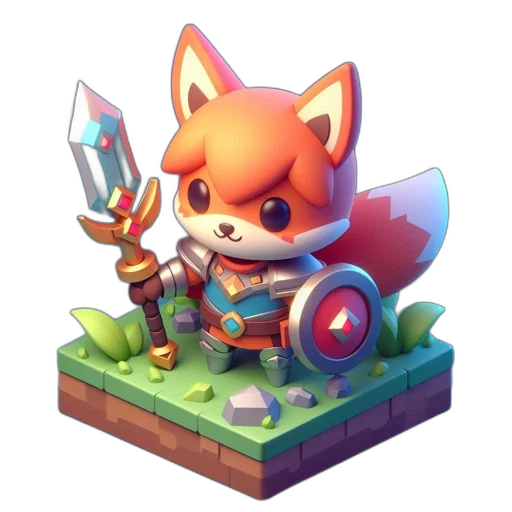 staff, weapon, sword, animal, concept art, fantasy art, 3d render, pixel art transparent PNG cut-out