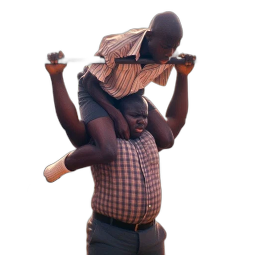 staff, outdoor, scene, boy, climbing, bar, while, perched transparent PNG cut-out