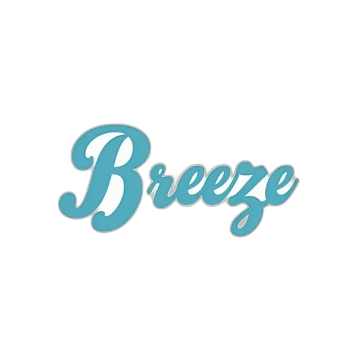 pastel, blue, first, image, shows, word, breeze, stylized transparent PNG cut-out