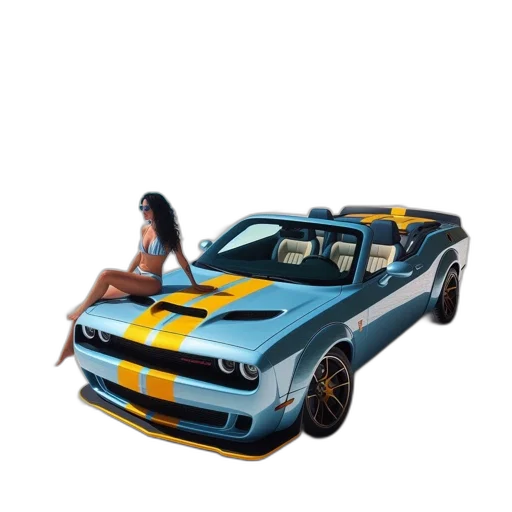 car, weapon, animal, 3d render, concept art, photorealistic, cartoon, woman transparent PNG cut-out