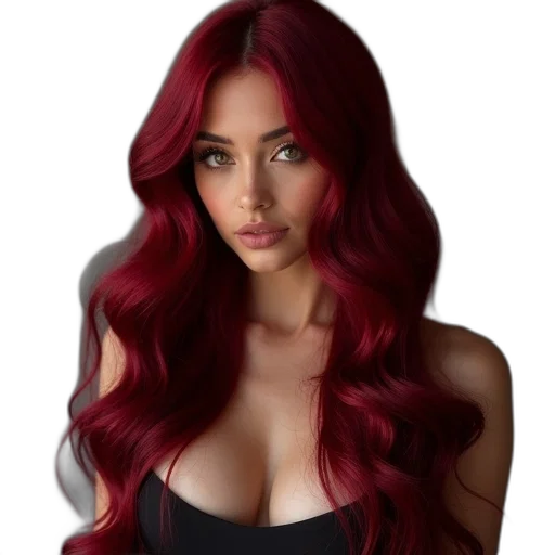 hair, dress, photorealistic, fantasy art transparent PNG cut-out