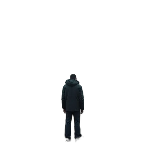 jacket, robot, staff, hat transparent PNG cut-out