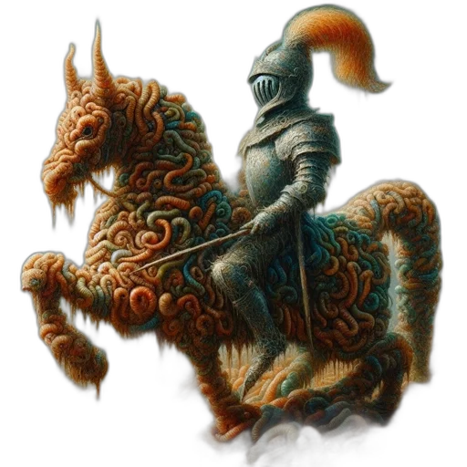 dragon, sword, mask, staff, fantasy art, concept art, photorealistic, oil painting transparent PNG cut-out